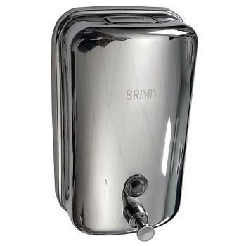 615 - BRIMIX - Дозатор жидкого мыла настенный матовый хром с педалью 1000мл в Батайске